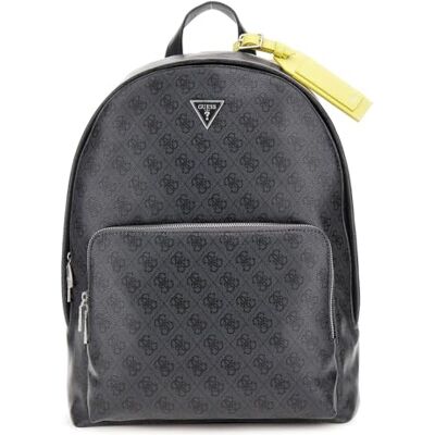 GUESS Sac à dos Milano, Noir/vert lime, 32 x 41 x 7 cm, Sac à dos GUESS Sac à dos Milano, Noir/vert lime, 32 x 41 x 7 cm, Sac à dos