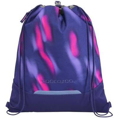 Coocazoo Sac de gym avec poche zippée et cordon de serrage, éléments réfléchissants, boucle de fixation pour sac à dos d'écolier, 10 litres, 3ème classe, Aurora Glow Violet, Aurora Glow Coocazoo Sac de gym avec poche zippée et cordon de serrage, éléments réfléchissants, boucle de fixation pour sac à dos d'écolier, 10 litres, 3ème classe, Aurora Glow Violet, Aurora Glow