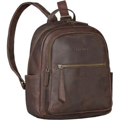 STILORD "Lisa" Sac À Dos Femme Cuir Taille Moyenne Sac À Dos En Cuir Véritable Antivol Daypack Ville Avec Compartiment Rembourré Pour Tablette 13 Pouces Couleur:zamora marron STILORD "Lisa" Sac À Dos Femme Cuir Taille Moyenne Sac À Dos En Cuir Véritable Antivol Daypack Ville Avec Compartiment Rembourré Pour Tablette 13 Pouces Couleur:zamora marron