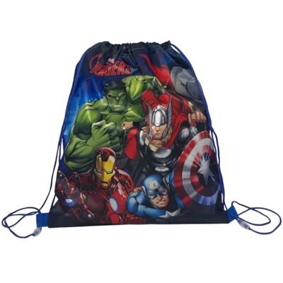 CARTOON Sac avec bretelles en corde et fermeture à cordon sac 40 x 35 cm accessoire pour enfants, Avengers, 40 x 35 cm, Décontracté CARTOON Sac avec bretelles en corde et fermeture à cordon sac 40 x 35 cm accessoire pour enfants, Avengers, 40 x 35 cm, Décontracté