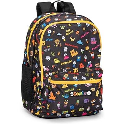 Sac à dos scolaire COMIX Sio - Organisé, Jaune & Noir Sac à dos scolaire COMIX Sio - Organisé, Jaune & Noir