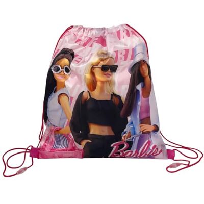 CARTOON Sac avec bretelles en corde et fermeture à cordon sac 40 x 35 cm accessoire pour enfants, Barbie, 40 x 35 cm, Décontracté CARTOON Sac avec bretelles en corde et fermeture à cordon sac 40 x 35 cm accessoire pour enfants, Barbie, 40 x 35 cm, Décontracté