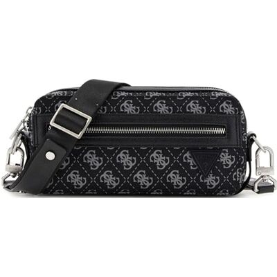 GUESS Berlin Camera Bag S, Backpack Homme, Dark Black, Taglia unica GUESS Berlin Camera Bag S, Backpack Homme, Dark Black, Taglia unica