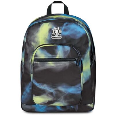 Invicta Sac à dos d'école double compartiment à dos fantaisie, noir, poche porte-bouteille, poche pour PC 14", grande capacité, sac à dos d'école, enfant et garçon, Noir, Taglia unica, Moderne Invicta Sac à dos d'école double compartiment à dos fantaisie, noir, poche porte-bouteille, poche pour PC 14", grande capacité, sac à dos d'école, enfant et garçon, Noir, Taglia unica, Moderne