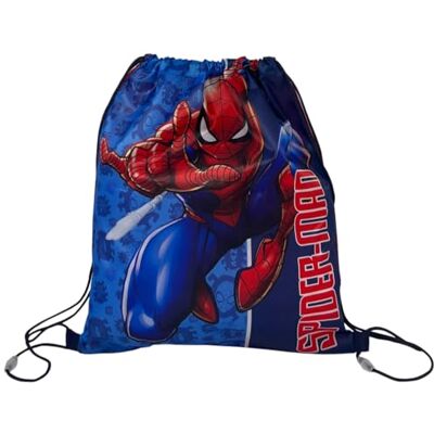 CARTOON Sac avec bretelles en corde et fermeture à cordon sac 40 x 35 cm accessoire pour enfants, Spiderman 1, 40 x 35 cm, Décontracté CARTOON Sac avec bretelles en corde et fermeture à cordon sac 40 x 35 cm accessoire pour enfants, Spiderman 1, 40 x 35 cm, Décontracté