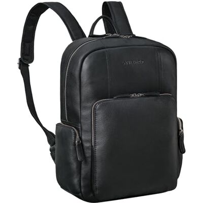 STILORD "Florian" Spacieux Sac à Dos en Cuir Homme pour Ordinateur 16 Pouces Vintage Sac à Dos Femme Chic Grand Backpack Homme Travail Cuir Véritable Couleur:noir STILORD "Florian" Spacieux Sac à Dos en Cuir Homme pour Ordinateur 16 Pouces Vintage Sac à Dos Femme Chic Grand Backpack Homme Travail Cuir Véritable Couleur:noir