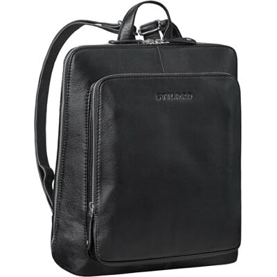STILORD "Marla" Petit Sac à Dos Femme Cuir Moderne avec Compartiment Tablette 10,1-10,9 Pouces Sac Bandoulière Backpack Sac à Dos Femme Chic Cuir Véritable Couleur:noir STILORD "Marla" Petit Sac à Dos Femme Cuir Moderne avec Compartiment Tablette 10,1-10,9 Pouces Sac Bandoulière Backpack Sac à Dos Femme Chic Cuir Véritable Couleur:noir