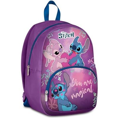 Seven Stitch Sac à dos d'école, violet, 14 l, monocompartiment, poche avant, poche porte-bouteille, multifonction, maternelle, loisirs, voyage, fille Seven Stitch Sac à dos d'école, violet, 14 l, monocompartiment, poche avant, poche porte-bouteille, multifonction, maternelle, loisirs, voyage, fille