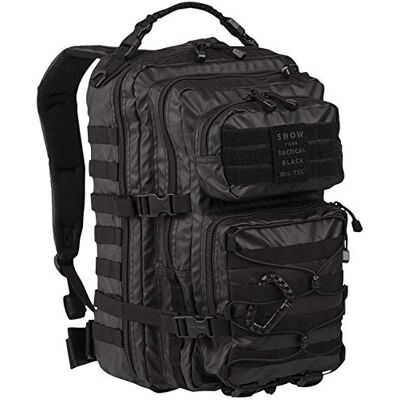Mil-Tec Miltec Sac À Dos Us Assault Pack Grande Tactical Black, a Unisex, Noir, Taille Unique, Noir, Taille unique Mil-Tec Miltec Sac À Dos Us Assault Pack Grande Tactical Black, a Unisex, Noir, Taille Unique, Noir, Taille unique