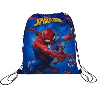 CARTOON Sac avec bretelles en corde et fermeture à cordon sac 40 x 35 cm accessoire pour enfants, Spiderman, 40 x 35 cm, Décontracté CARTOON Sac avec bretelles en corde et fermeture à cordon sac 40 x 35 cm accessoire pour enfants, Spiderman, 40 x 35 cm, Décontracté