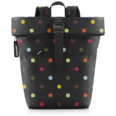 reisenthel Rolltop Backpack – Sac à dos urbain et élégant, design moderne, sac à dos spacieux pour les loisirs, les trajets de travail et les voyages en ville, Dots (pois colorés), L, Rolltop Twist reisenthel Rolltop Backpack – Sac à dos urbain et élégant, design moderne, sac à dos spacieux pour les loisirs, les trajets de travail et les voyages en ville, Dots (pois colorés), L, Rolltop Twist
