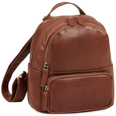 STILORD "Sue" Sac à Dos en Cuir pour Femme – Backpack Élégant et Petit – Daypack Mini pour la Ville, Voyages et Loisirs – Sac à Dos Antivol en Cuir veritable pour Femmes Couleur:maraska marron STILORD "Sue" Sac à Dos en Cuir pour Femme – Backpack Élégant et Petit – Daypack Mini pour la Ville, Voyages et Loisirs – Sac à Dos Antivol en Cuir veritable pour Femmes Couleur:maraska marron