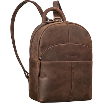 STILORD "Elva" Petit Sac a Dos Femme Elegant Leger en Cuir Véritable Comme Daypack Sacs a Dos Femmes Backpack Spacieux Antivol avec de Nombreux Compartiments Couleur:zamora marron STILORD "Elva" Petit Sac a Dos Femme Elegant Leger en Cuir Véritable Comme Daypack Sacs a Dos Femmes Backpack Spacieux Antivol avec de Nombreux Compartiments Couleur:zamora marron