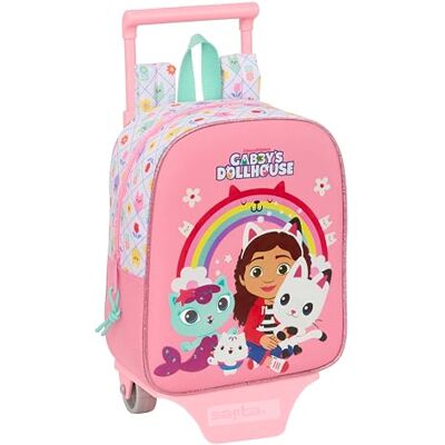 safta Sac à Dos à Roulettes Gabby´´S Dollhouse 6L One Size safta Sac à Dos à Roulettes Gabby´´S Dollhouse 6L One Size