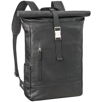 STILORD Harriet Sac à dos vintage en cuir avec compartiment pour ordinateur portable 15,6", pour homme et femme STILORD Harriet Sac à dos vintage en cuir avec compartiment pour ordinateur portable 15,6", pour homme et femme