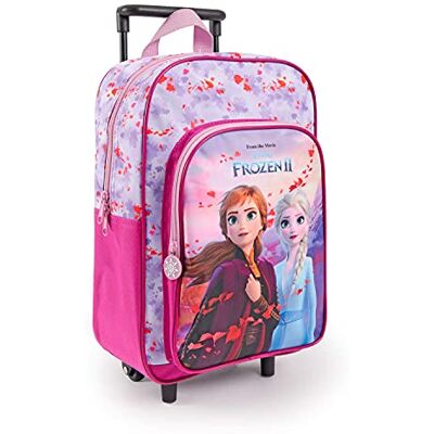 PERLETTI Disney Frozen 2 Sac à Dos avec Roues Amovible pour Filles Princesses Elsa Anna Enfant Maternelle Petit Cartable La Reine de Neiges 2 Voyages Loisirs 36x25x12 cm PERLETTI Disney Frozen 2 Sac à Dos avec Roues Amovible pour Filles Princesses Elsa Anna Enfant Maternelle Petit Cartable La Reine de Neiges 2 Voyages Loisirs 36x25x12 cm