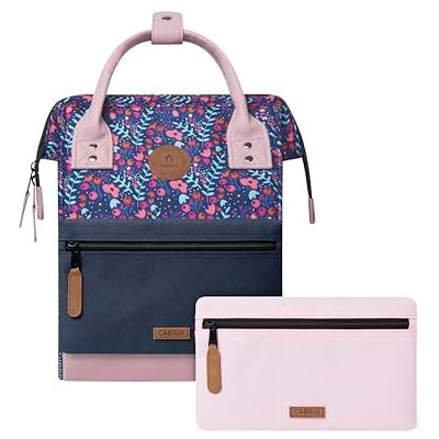 Cabaïa CABAIA Sac à Dos Adventurer Déperlant Compartiment Ordinateur Portable 2 Poches Certifié Vegan Sac Voyage, Affaires, École pour Homme et Femme Rouge/Mauve Cabaïa CABAIA Sac à Dos Adventurer Déperlant Compartiment Ordinateur Portable 2 Poches Certifié Vegan Sac Voyage, Affaires, École pour Homme et Femme Rouge/Mauve
