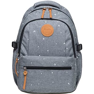 KAUKKO Sac à dos beau et bien pensé avec compartiment pour ordinateur portable 15" pour école, université, 22 l KAUKKO Sac à dos beau et bien pensé avec compartiment pour ordinateur portable 15" pour école, université, 22 l