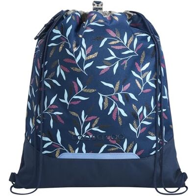 Coocazoo Sac de gym avec poche zippée et cordon de serrage, éléments réfléchissants, boucle de fixation pour sac à dos d'écolier, 10 litres, 3ème classe, Boho Glam Bleu, Boho Glam Coocazoo Sac de gym avec poche zippée et cordon de serrage, éléments réfléchissants, boucle de fixation pour sac à dos d'écolier, 10 litres, 3ème classe, Boho Glam Bleu, Boho Glam
