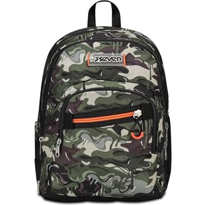 Seven Sac à dos d'école Adavanced Detach, vert, Lightventure, double compartiment avec poche amovible, sac à dos, poche pour PC, poche porte-bouteille, sac à dos moyen et supérieur, enfant garçon, Seven Sac à dos d'école Adavanced Detach, vert, Lightventure, double compartiment avec poche amovible, sac à dos, poche pour PC, poche porte-bouteille, sac à dos moyen et supérieur, enfant garçon,