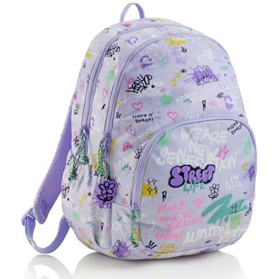 Miquelrius Sac à dos triple Oslo recyclé Wake UP, unisexe, pour enfants, lavande, grand format, Lavande, L Miquelrius Sac à dos triple Oslo recyclé Wake UP, unisexe, pour enfants, lavande, grand format, Lavande, L