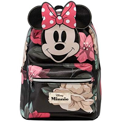 KARACTERMANIA Minnie Mouse Bloom-Sac à Dos Fashion, Noir, Taille unique, Décontracté KARACTERMANIA Minnie Mouse Bloom-Sac à Dos Fashion, Noir, Taille unique, Décontracté