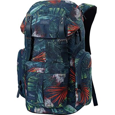 NITRO Daypacker Sac à dos quotidien au look rétro avec compartiment rembourré pour ordinateur portable, sac à dos d'école, sac à dos de randonnée ou streetpack, 32 l, Tropical, L, Décontracté NITRO Daypacker Sac à dos quotidien au look rétro avec compartiment rembourré pour ordinateur portable, sac à dos d'école, sac à dos de randonnée ou streetpack, 32 l, Tropical, L, Décontracté