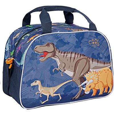 PERLETTI Sac de Sport Enfant à Bandoulière avec Dinosaure Pirate Sac de Voyage Résistant Lavable pour Ecole Loisir Garcon Sac a Main Léger pour Garçon Piscine Gym 28x41x21 cm (Dinosaure) PERLETTI Sac de Sport Enfant à Bandoulière avec Dinosaure Pirate Sac de Voyage Résistant Lavable pour Ecole Loisir Garcon Sac a Main Léger pour Garçon Piscine Gym 28x41x21 cm (Dinosaure)
