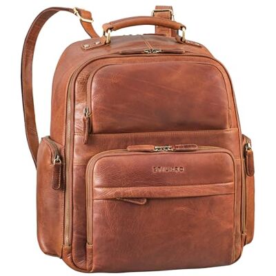 STILORD "Sigmund" Sac a Dos Ordinateur 17 Pouces Cuir Sac a Dos Business Homme et Femme Sac a Dos College Backpack Sac de Travail Cuir Véritable Couleur:kara cognac STILORD "Sigmund" Sac a Dos Ordinateur 17 Pouces Cuir Sac a Dos Business Homme et Femme Sac a Dos College Backpack Sac de Travail Cuir Véritable Couleur:kara cognac
