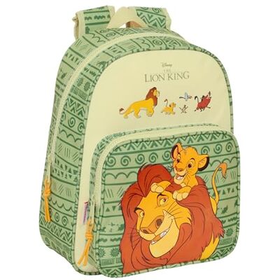 safta MUFASA Sac à dos scolaire pour enfants, idéal pour les enfants de différents âges, confortable et polyvalent, qualité et résistance, 27 x 10 x 33 cm, couleur vert/beige, Vert/beige, Estándar, safta MUFASA Sac à dos scolaire pour enfants, idéal pour les enfants de différents âges, confortable et polyvalent, qualité et résistance, 27 x 10 x 33 cm, couleur vert/beige, Vert/beige, Estándar,