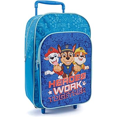 PERLETTI Pat Patrouille Sac à Dos avec Roues pour Enfant Garçon 3 4 5 Ans Sac à roulette Amovible Bleu Paw Patrol Voyage Petit Cartable École Maternelle Chiots Marcus Chase Ruben 36x24x12 cm PERLETTI Pat Patrouille Sac à Dos avec Roues pour Enfant Garçon 3 4 5 Ans Sac à roulette Amovible Bleu Paw Patrol Voyage Petit Cartable École Maternelle Chiots Marcus Chase Ruben 36x24x12 cm