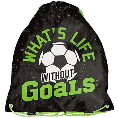 PASO Sac de gym pour enfant 36 x 32 cm Football Noir PASO Sac de gym pour enfant 36 x 32 cm Football Noir