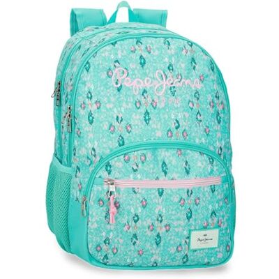 Pepe Jeans Sun Sac à Dos Double Compartiment Adaptable au Chariot 10.5" Inches Vert Turquoise 32x44x22 cm Polyester 30.98L par Joumma Bags Pepe Jeans Sun Sac à Dos Double Compartiment Adaptable au Chariot 10.5" Inches Vert Turquoise 32x44x22 cm Polyester 30.98L par Joumma Bags