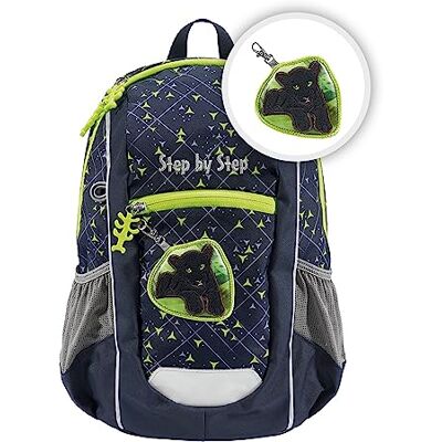 Step by Step KIGA Maxi Sac à dos avec compartiment intérieur séparé, mini sac à dos ergonomique avec sangle de poitrine réglable en hauteur, pour crèche, maternelle et loisirs, à partir de 3 ans, 10 L, Little Wild Cat Chiko Step by Step KIGA Maxi Sac à dos avec compartiment intérieur séparé, mini sac à dos ergonomique avec sangle de poitrine réglable en hauteur, pour crèche, maternelle et loisirs, à partir de 3 ans, 10 L, Little Wild Cat Chiko