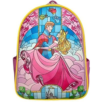 Loungefly Mini sac à dos exclusif Aurora Beauty en verre teinté Loungefly Mini sac à dos exclusif Aurora Beauty en verre teinté