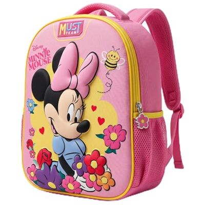 Disney Stitch, Minnie Mouse, La Reine des Neiges 3D Sac à dos préscolaire Joli sac à dos avec poche pour bouteille et bretelles rembourrées Sac d'école maternelle léger à 1 compartiment pour Disney Stitch, Minnie Mouse, La Reine des Neiges 3D Sac à dos préscolaire Joli sac à dos avec poche pour bouteille et bretelles rembourrées Sac d'école maternelle léger à 1 compartiment pour