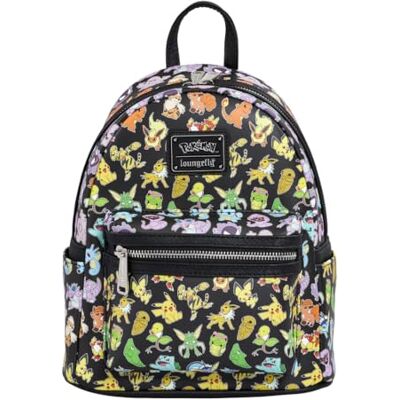 Loungefly Pokemon Multi Character All Over Print Mini Backpack Loungefly Pokemon Multi Character All Over Print Mini Backpack