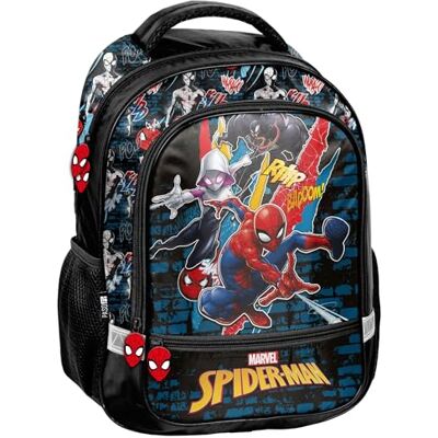 PASO Sac à dos pour enfant 38 x 28 x 15 cm Spiderman Noir PASO Sac à dos pour enfant 38 x 28 x 15 cm Spiderman Noir
