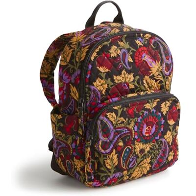 Vera Bradley Banbury Petit sac à dos pour femme en coton de qualité supérieure, Midnight Garden Paisley, Taille unique, Petit sac à dos Banbury en gabardine de coton Vera Bradley Banbury Petit sac à dos pour femme en coton de qualité supérieure, Midnight Garden Paisley, Taille unique, Petit sac à dos Banbury en gabardine de coton