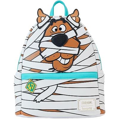 Loungefly WB Scooby Doo Mummy Mini sac à dos, Blanc, Taille unique, Contemporain Loungefly WB Scooby Doo Mummy Mini sac à dos, Blanc, Taille unique, Contemporain