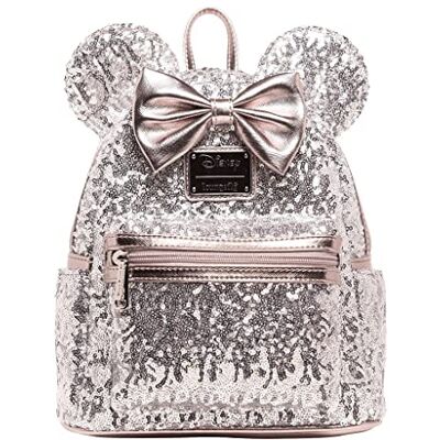 Sac à dos mini en sequins argentés Minnie Mouse - Disney Sac à dos mini en sequins argentés Minnie Mouse - Disney