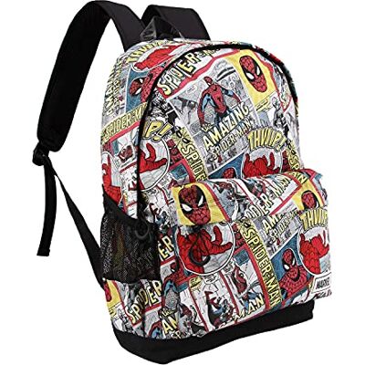 KARACTERMANIA Spider-Man Strip-Sac à Dos HS 1.3, Beige, Beige, Taille unique, Sac à dos Spiderman Strip-Backpack HS 1.3 KARACTERMANIA Spider-Man Strip-Sac à Dos HS 1.3, Beige, Beige, Taille unique, Sac à dos Spiderman Strip-Backpack HS 1.3