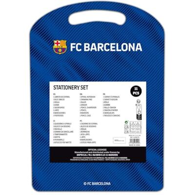 safta F.C. Barcelone 1ère équipe 25/26 Set d'écriture, étui cadeau, trousse métallique, trousse pour enfant, idéal pour enfants, confortable et polyvalent, qualité et résistance, 27 x 3 x 37,5 cm, Bleu safta F.C. Barcelone 1ère équipe 25/26 Set d'écriture, étui cadeau, trousse métallique, trousse pour enfant, idéal pour enfants, confortable et polyvalent, qualité et résistance, 27 x 3 x 37,5 cm, Bleu