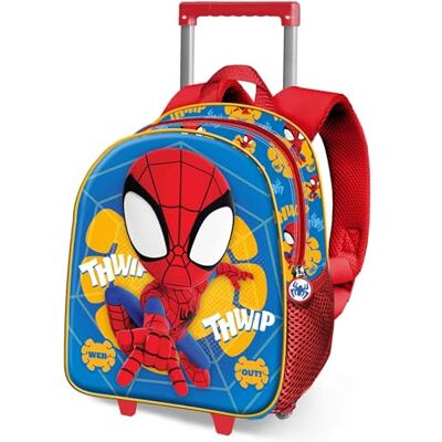 Marvel Spiderman Web Out-Small 3D Sac à dos à roulettes Bleu 26 x 34 cm Capacité 7 l Marvel Spiderman Web Out-Small 3D Sac à dos à roulettes Bleu 26 x 34 cm Capacité 7 l