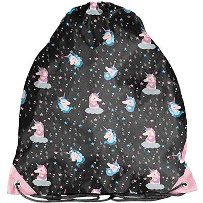 PASO Sac de gym pour enfant 36 x 32 cm Licorne PASO Sac de gym pour enfant 36 x 32 cm Licorne