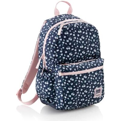 Miquelrius Grand sac à dos Jazmin Deux compartiments, hydrofuge, dos ergonomique, base renforcée, couleur bleue, bleu, L, Décontracté Miquelrius Grand sac à dos Jazmin Deux compartiments, hydrofuge, dos ergonomique, base renforcée, couleur bleue, bleu, L, Décontracté