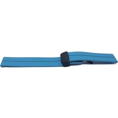 SYSTEM-S Bracelet de 20 mm en silicone avec boucle déployante pour montre intelligente bleu clair, bleu clair, Eine Grösse, Classique SYSTEM-S Bracelet de 20 mm en silicone avec boucle déployante pour montre intelligente bleu clair, bleu clair, Eine Grösse, Classique