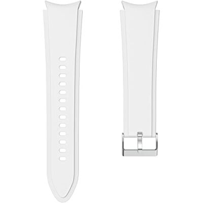 SYSTEM-S Bracelet flexible en silicone 22 mm pour montre connectée Samsung Galaxy Watch 4 Blanc, Blanc., Eine Grösse SYSTEM-S Bracelet flexible en silicone 22 mm pour montre connectée Samsung Galaxy Watch 4 Blanc, Blanc., Eine Grösse