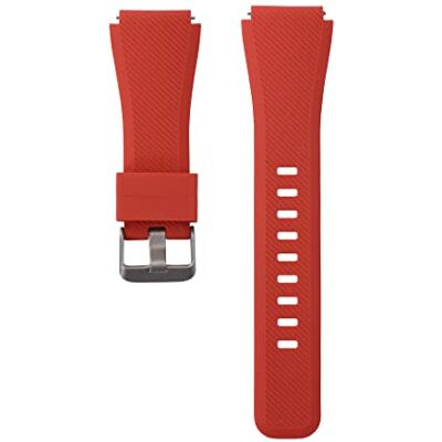 SYSTEM-S Bracelet flexible en silicone pour montre connectée Samsung Gear S3 Rouge 22 mm, rouge, Eine Grösse SYSTEM-S Bracelet flexible en silicone pour montre connectée Samsung Gear S3 Rouge 22 mm, rouge, Eine Grösse
