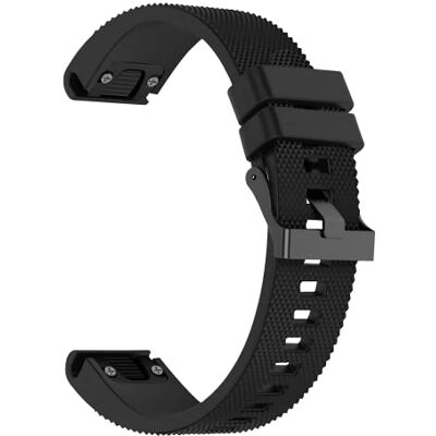 PHONILLICO Bracelet pour Garmin Fenix 7S / Fenix 6S / Fenix 5S / Instinct 2S/ Descent Mk2S/ D2 Delta S -Silicone Noir 20mm QuickFit PHONILLICO Bracelet pour Garmin Fenix 7S / Fenix 6S / Fenix 5S / Instinct 2S/ Descent Mk2S/ D2 Delta S -Silicone Noir 20mm QuickFit